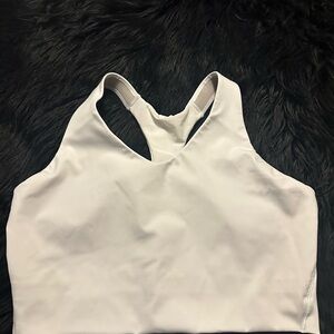 Spanx White Racerback Sports Bra